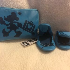 Tag Disney World Turquoise Shoes and Bag NWT